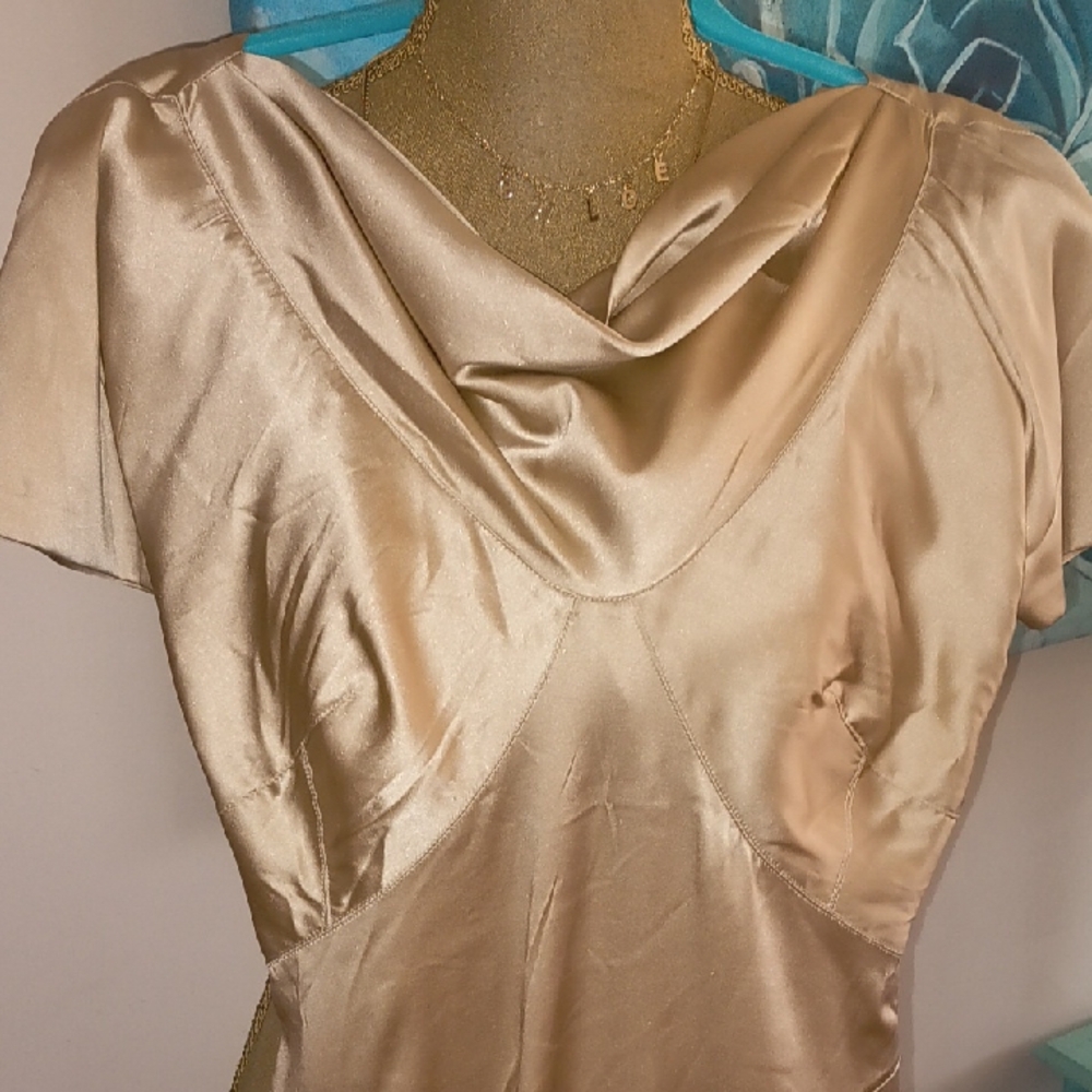 Zac Posen Cream Silk Dress - Picture 4 of 9